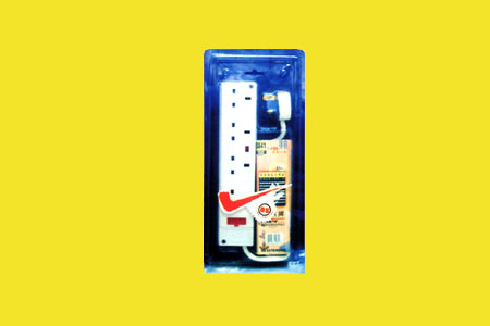 4*13A FUSED EXTENSION SOCKET OUTLET WITU NEON