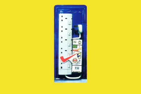 5*13A EXTENSION SOCKET OUTLET WITU NEON & SWITCH